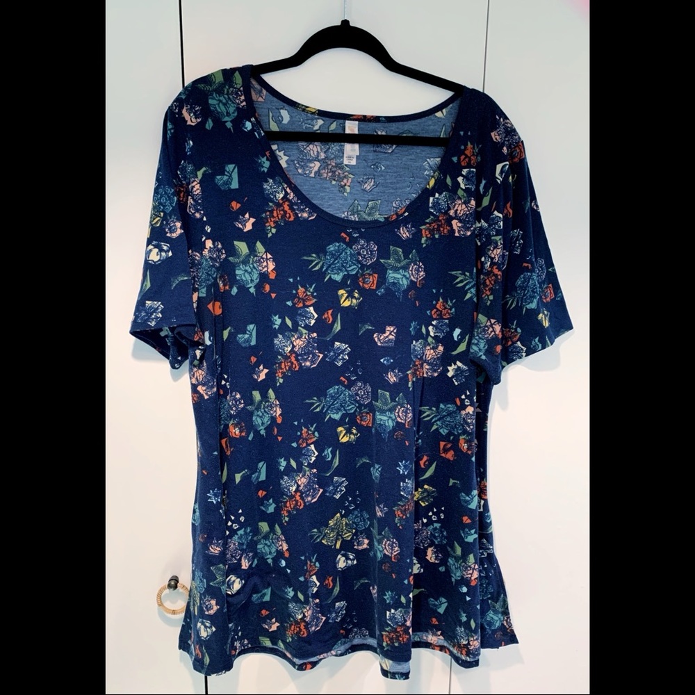 Lularoe Navy Blue Perfect Tee Tunic